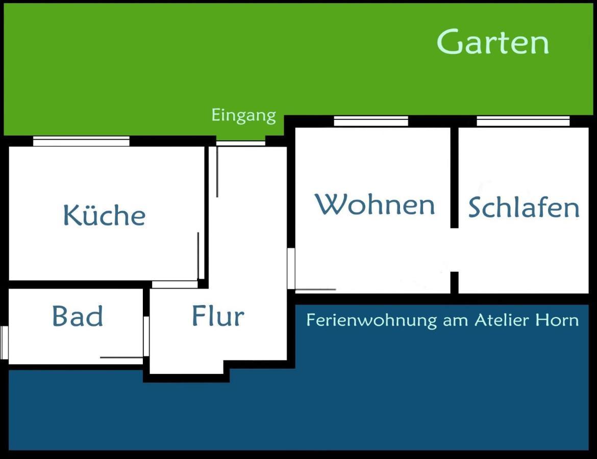 Ferienwohnung Am Atelier Horn أوفيرات المظهر الخارجي الصورة